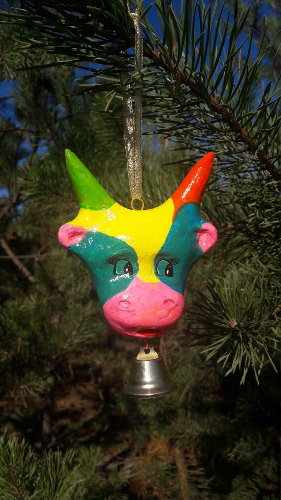 Decor bull decoration bull bull paper mache head bull | Etsy