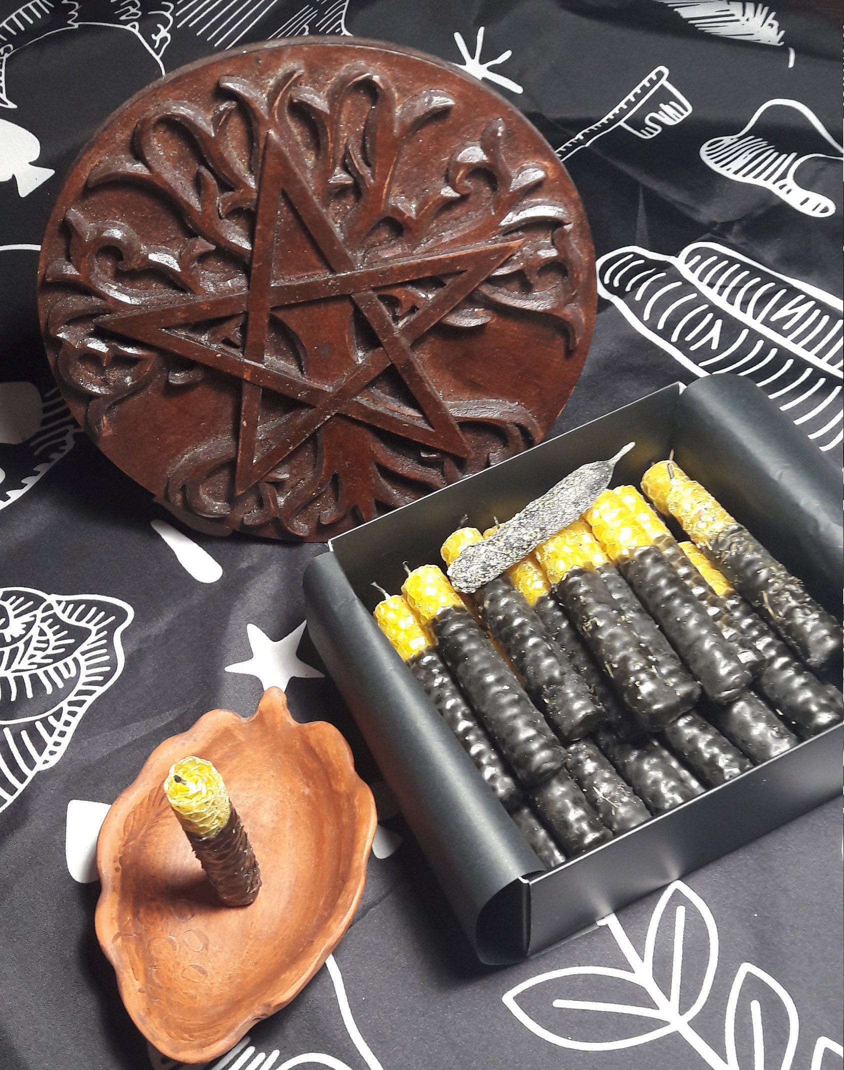 Magic Candles Herbal Candles Set of Candles to Clean the Etsy