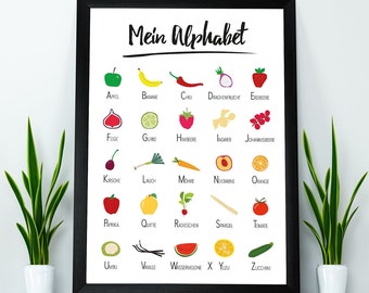 Obst Gemuse Abc Etsy