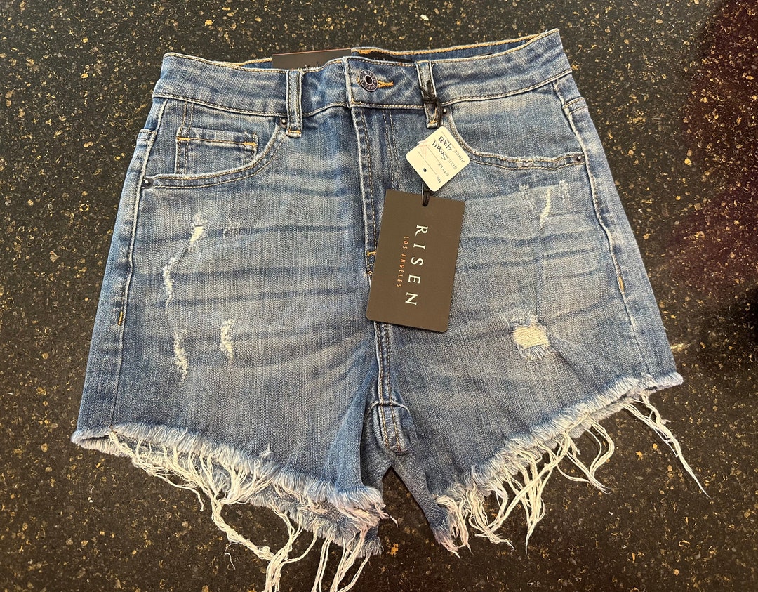 Light The Trail By Risen - Denim Shorts - 2 Colors! main image 1