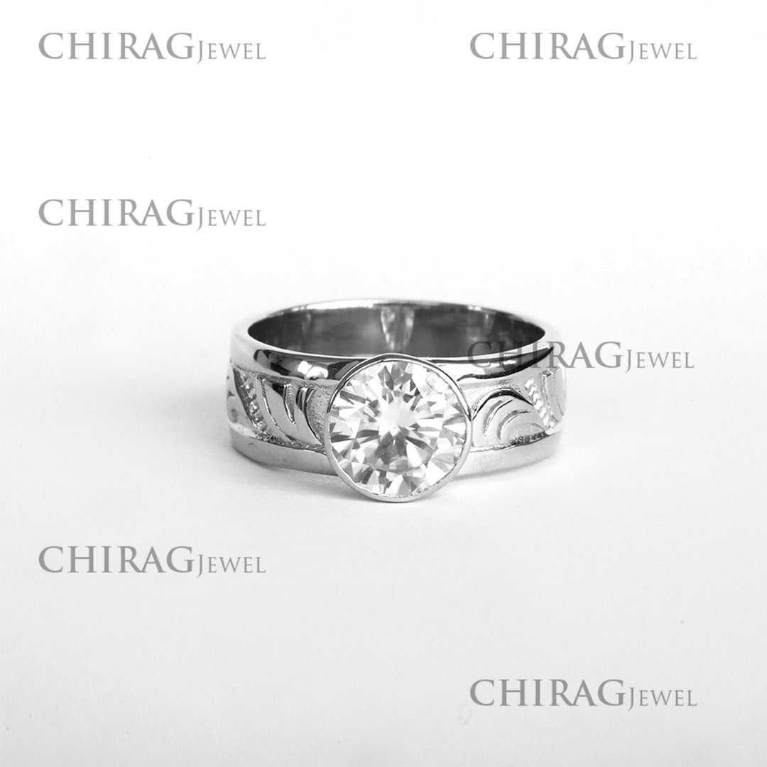 Affordable Moissanite Engagement Rings 2.65 CT in Solid 925 Etsy