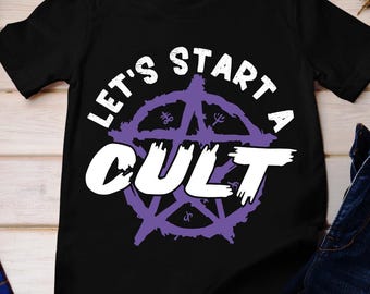 Let's Start A Cult Shirt, Pastel Goth Shirt, Creepy Cute Tee, Yami Kawaii Goth Clothes, Harajuku T-Shirt, Pastel Grunge Shirt, Gift for Goth