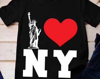 I Love NY T-Shirt: Statue of Liberty, NYC Trip Souvenir