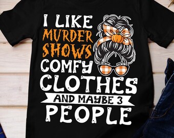 Murder Shows comfortabel T-shirt, Halloween-shirt True Crime