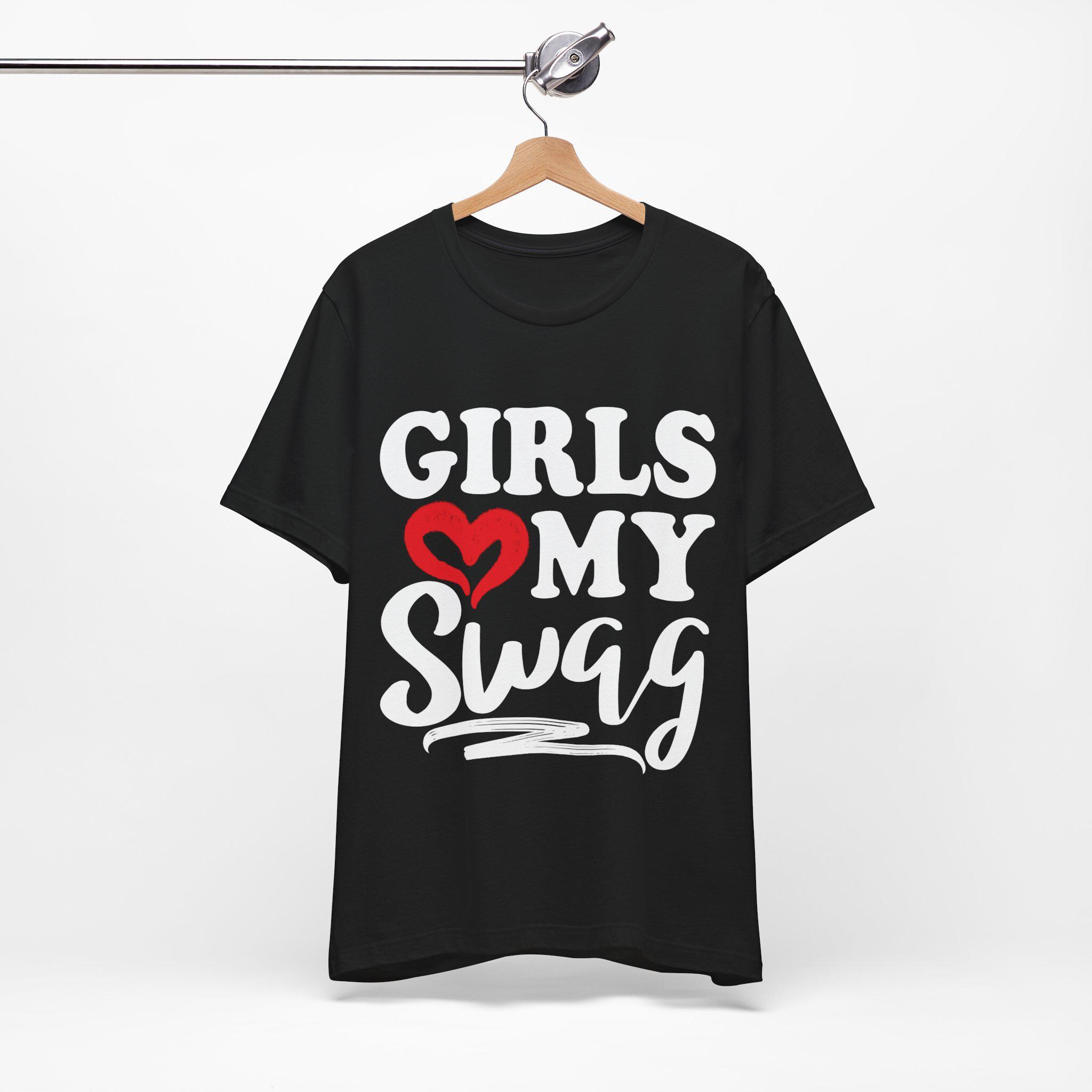 Buy Girls Love My Swag T-shirt, Valentine's Day Hearts Shirt