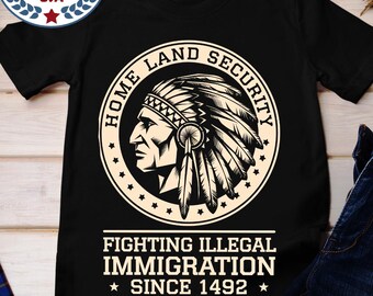 Chemise de sécurité intérieure amérindien : t-shirt de protestation d'activiste