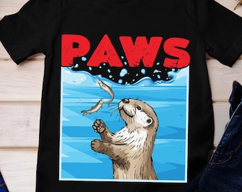 Paws Otter Shirt, I Love You Like No Otter T-Shirt, Cute Otter Shirt, Paws Otter Shirt, Kawaii Otter Print, Otter Gift Funny Otter Tshirt