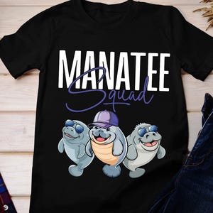 Manatee Squad Shirt, Funny Manatee Shirt, Chubby Mermaids Tee, Cute Manatee Tshirt, Manatee Lover T Shirt, Sea Cow Shirt Womens