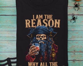 Rum Gone Pirate Costume Shirt - Halloween Party Tee