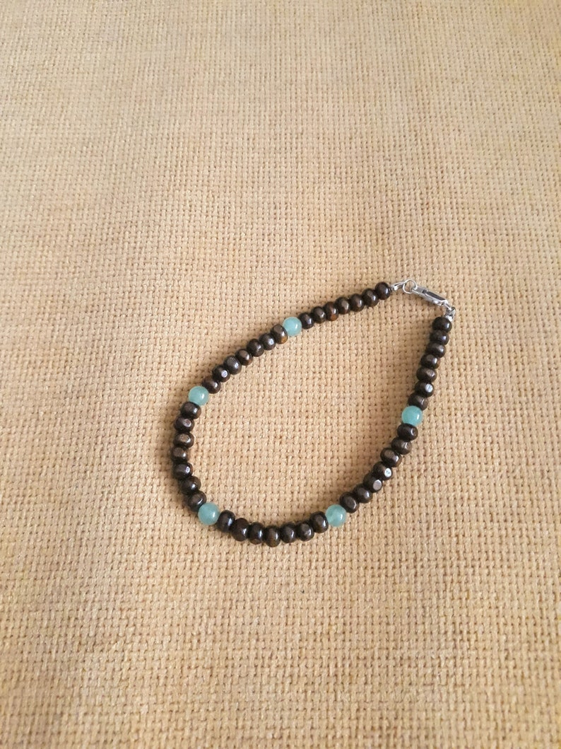 Nephrite and Wood Beads Necklace,necklace for Her or Him,jade and Wood