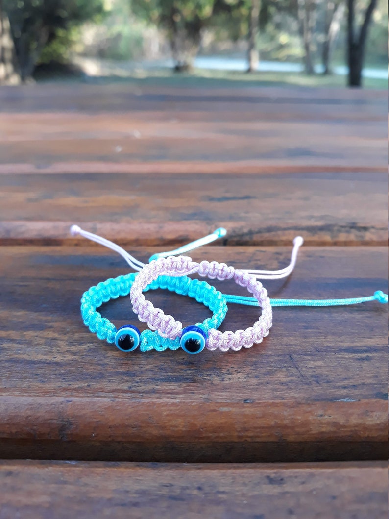 Protective Bracelet for Baby Against Evil Eyes,macrame, Bracelet With