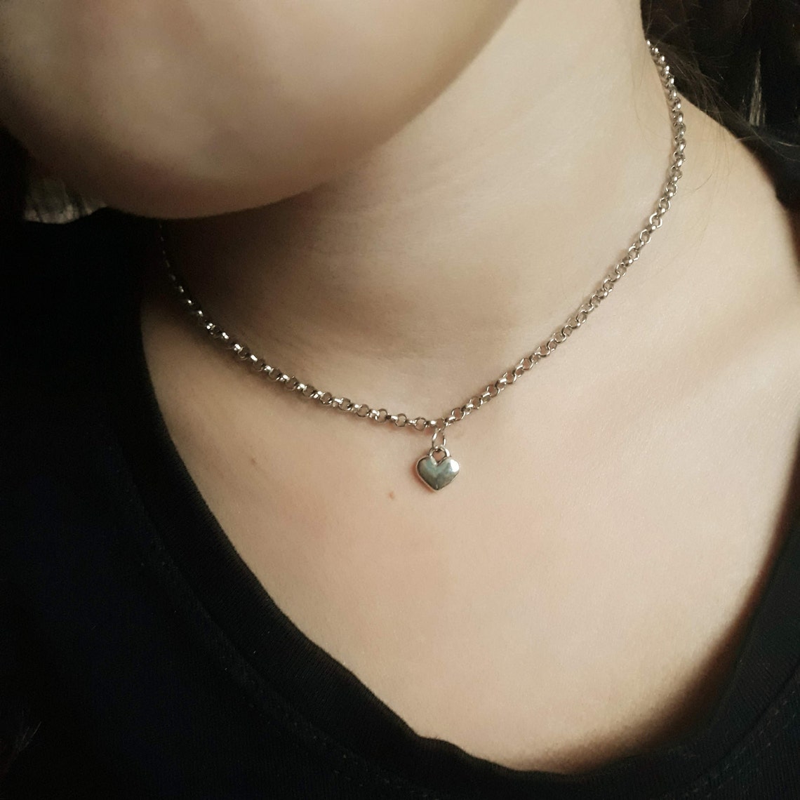 Beautiful Silver Choker. main image 1