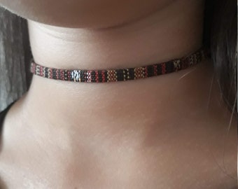 Waterproof Fabric Choker Necklace, Soft Texture, Lobster Clasp