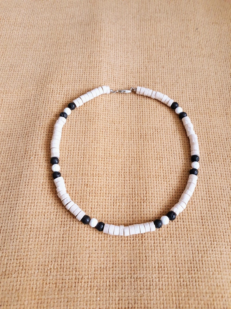 Chunky Wood Bead Necklace For Men & Women - Ethnic Natural Wooden Chain, Hip Hop Statement Jewelry - View #6