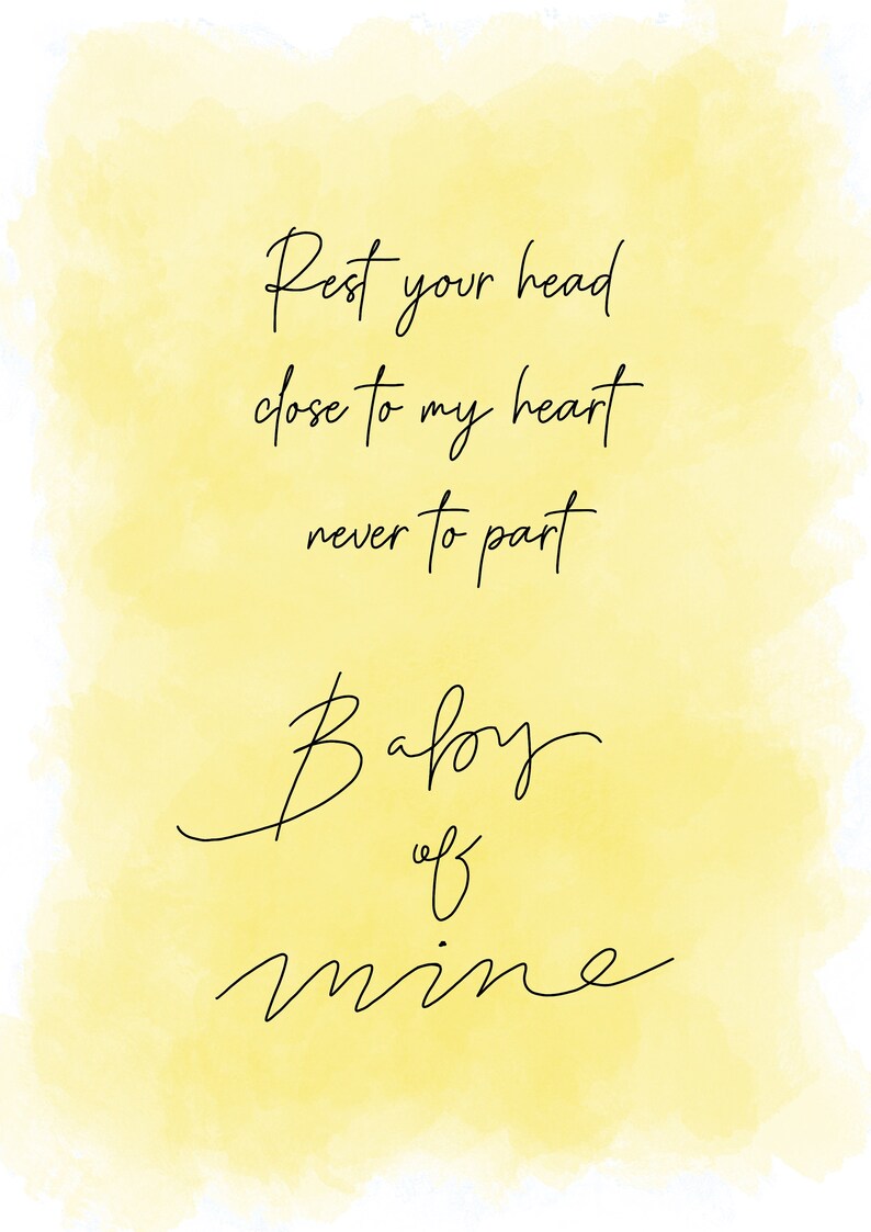 dumbo quote print baby nursery baby mine disney a5a4a3