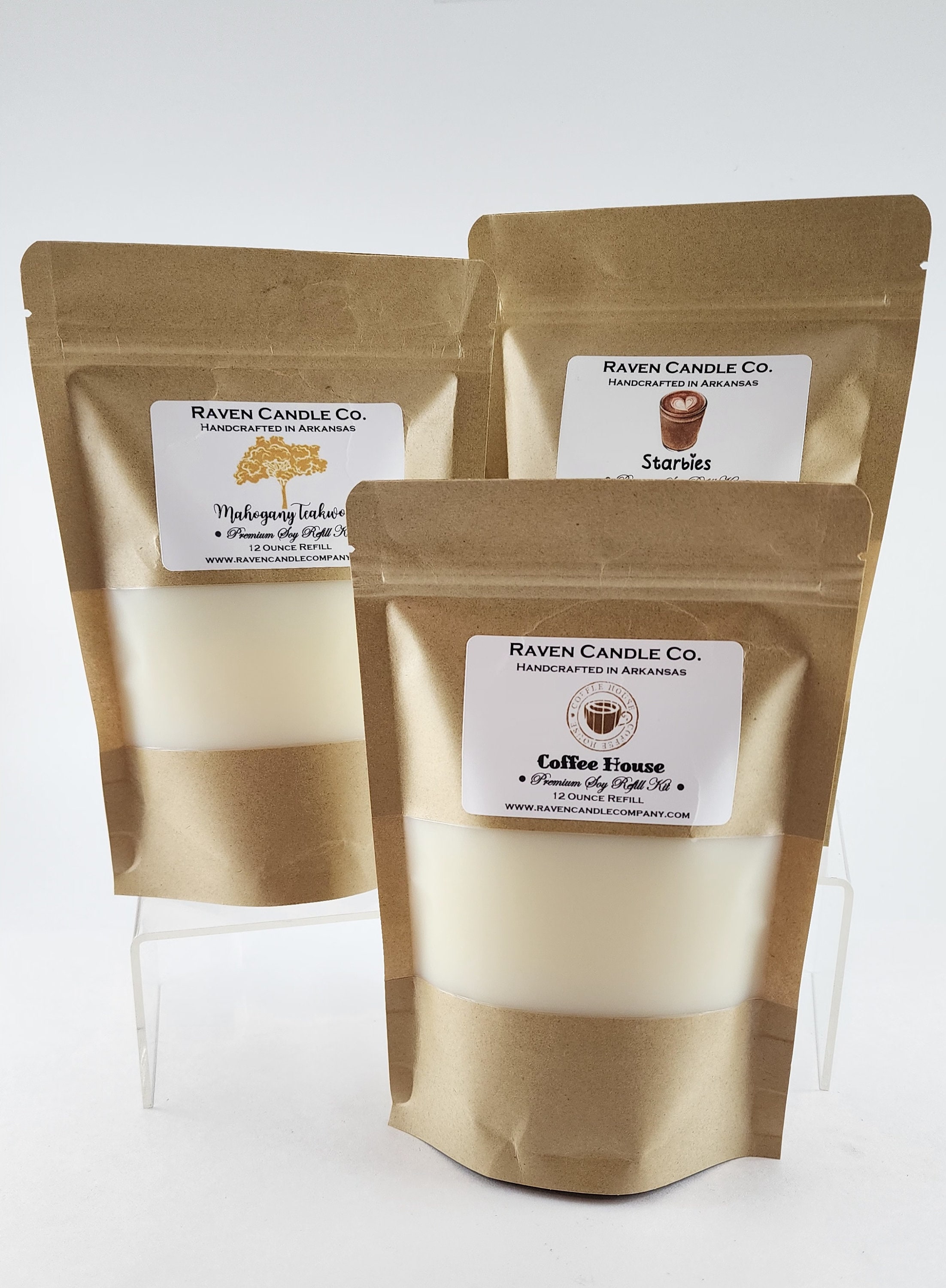 Candle Refill Kit- Birchwood-8oz.