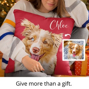 Custom Pet Pillow, Pet Pillows Custom,Pet pillows, Pet on pillow Pet Portrait Pillow, Pet Pillow Personalized, Custom Pet Pillow from Photo