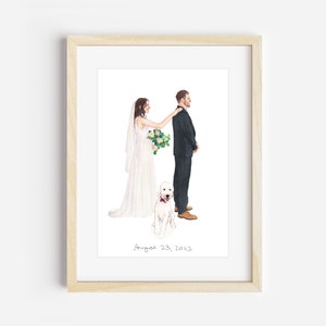 Custom Watercolor Portrait From Photo,Wedding gift for couple,Personalized Engagement Gift,Wed Gifts,Custom Anniversary Gift,Couple portrait