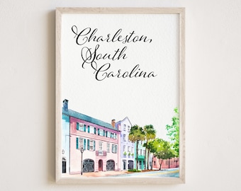 Custom Watercolor Painting From Photo, Personalized Location Portrait