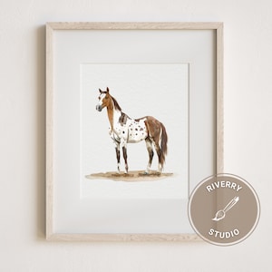Mini aangepaste aquarel paardenportret, paardenportretten van foto's, paardenportretten van foto's, paardenschilderij, aangepaste kleine schilderijen,