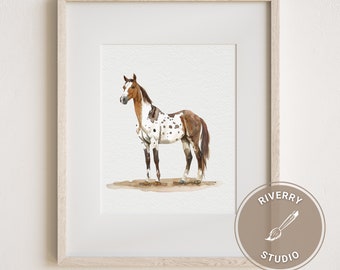 Mini Custom Watercolor Horse Portrait, Horse Portraits from Photos,Horse Portraits From Photos, Horse Painting,  Custom Tiny Paintings,