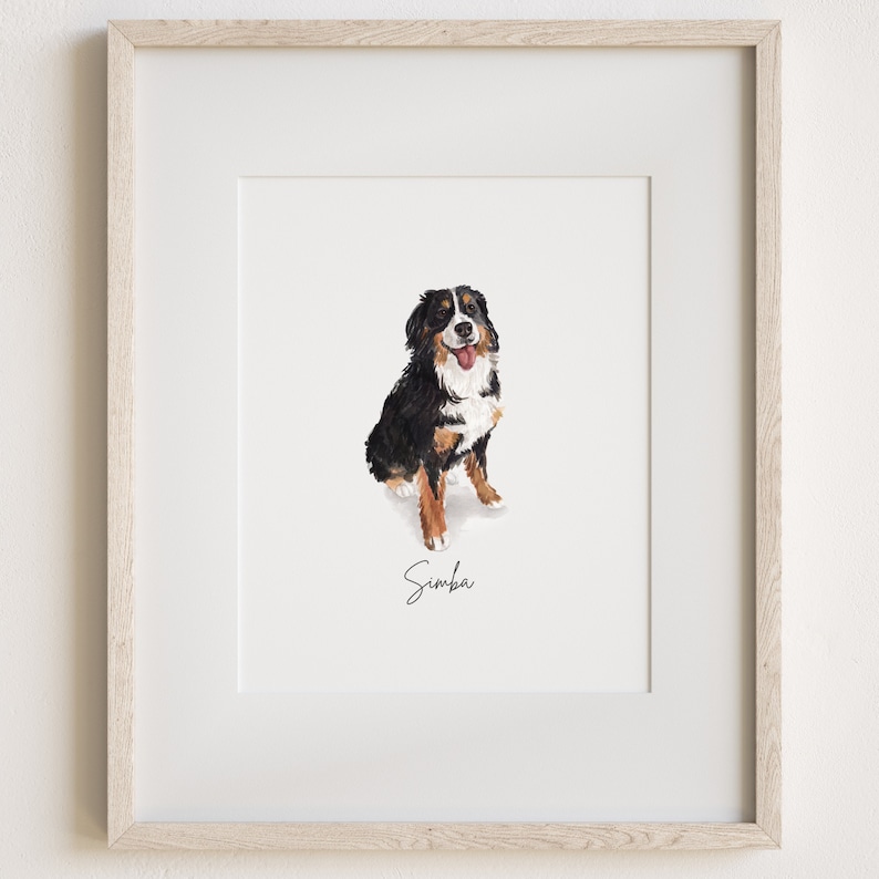 Mini Custom Watercolor Pet Portrait, Dog Portraits from Photos,Dog Portraits From Photos, Pet Painting, Custom Tiny Paintings, Miniature image 4