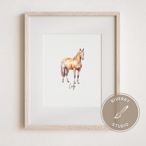 Mini Custom Watercolor Horse Portrait, Horse Portraits from Photos,Horse Portraits From Photos, Horse Painting,  Custom Tiny Paintings,