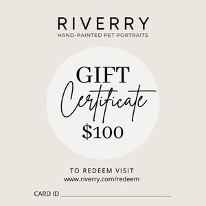 E-GIFT CERTIFICATE 100 USD