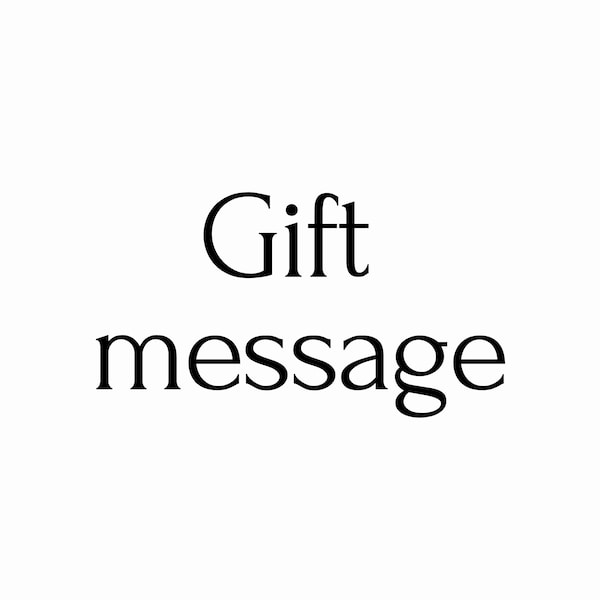 Gift message