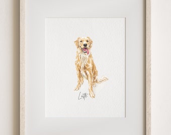 Benutzerdefiniertes Aquarell Haustierportrait, Hundeportraits von Fotos, Hundeportraits von Fotos, Haustiermalerei, individuelle winzige Bilder, Miniatur