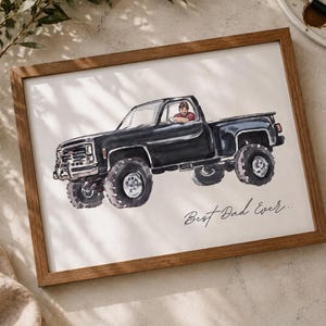 Custom Car Portrait from Photo, Watercolor Car Painting for Keepsake and Gift