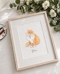 Custom Miniature Watercolor Pet Portrait Print Hand-painted from your Photo, Gift for Pet Lovers product logo