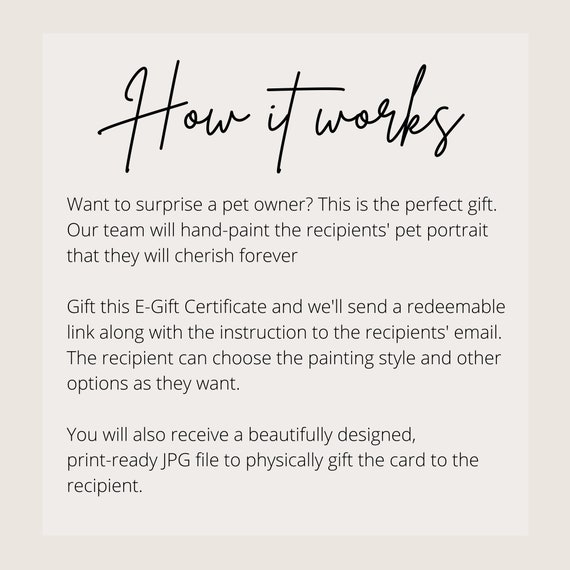 How It Works - Choose the perfect e-gift card
