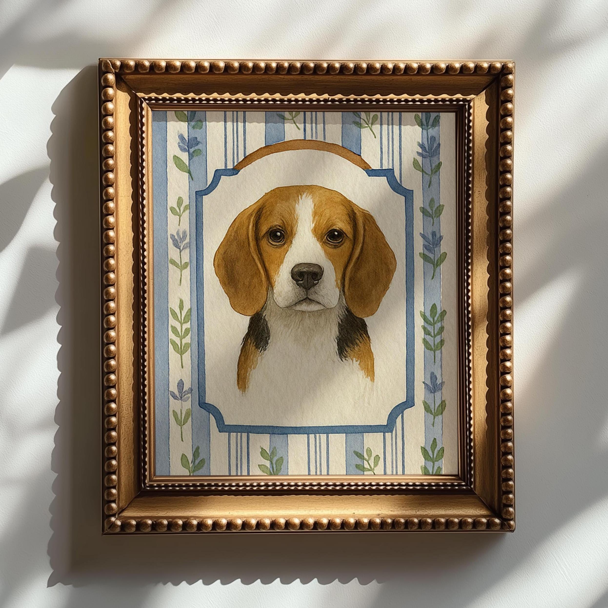 Mini retrato de mascota personalizado en acuarela, retratos de perros a partir de fotos, retratos de perros a partir de fotos, pintura de mascotas, pinturas pequeñas personalizadas, miniaturas