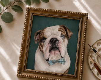 Custom Watercolor Pet Portrait, Dog Portraits From Photos, Pet Portrait, Custom Pet Paintings, Personalized Pet Portrait,Moody Pet Portrait