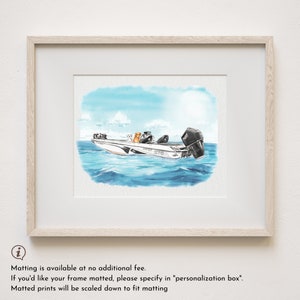 Peinture de bateau à partir d'une photo, peintures de bateau, dessin de bateau à partir d'une photo, portrait personnalisé à l'aquarelle, cadeau personnalisé pour petit ami, cadeau pour lui image 6