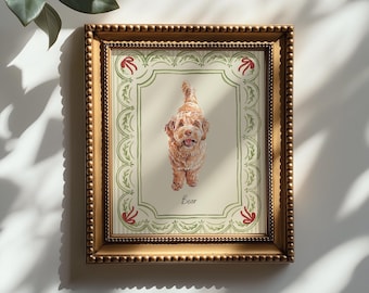 Mini Custom Watercolor Pet Portrait,Dog Portraits from Photos,Dog Portraits From Photos,Pet Painting,Custom Tiny Paintings,Miniature,