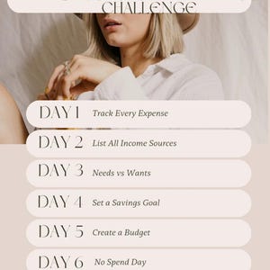 30-Day Personal Finance Challenge Workbook | Personalized Budget Tracker, Expense & Income Planner, Printable PDF