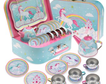 unicorn play tea set