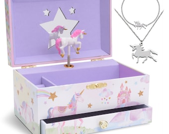 children's unicorn jewelry box
