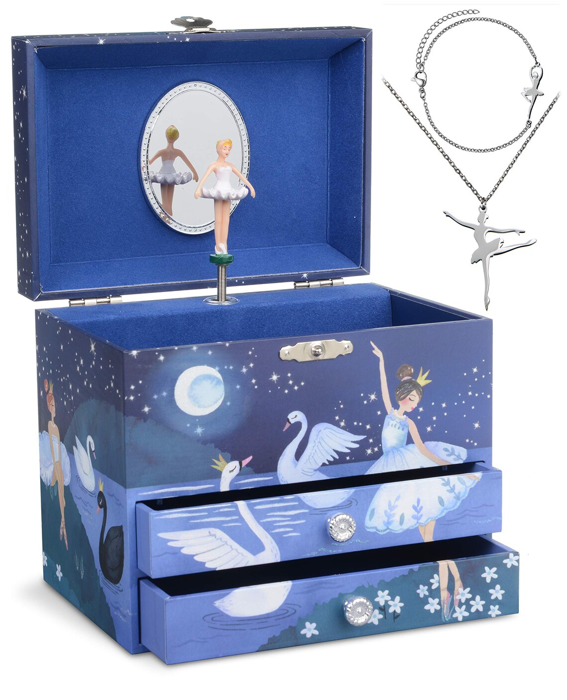 Ballerina Swan Lake Musical Jewelry Box for a Girl Etsy
