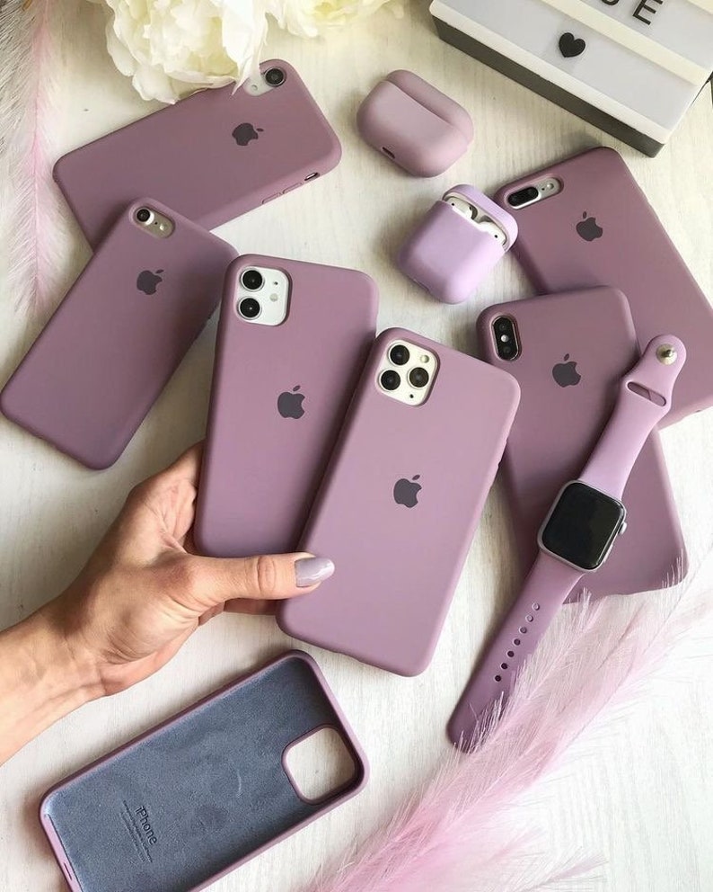 Rose Pink Custom Color Étui de téléphone en silicone couleurs unies pour iPhone 15 14 Plus 14 Pro 14 13 Pro Max 13 12 11 Pro Max 13 12 11 Mini Case image 7