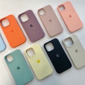 Couleur personnalisée Étui de téléphone en silicone couleurs unies pour iPhone 15 14 Plus 14 Pro 14 13 Pro Max 13 12 11 Pro Max 13 12 11 Mini Case 7 8 Plus image 1