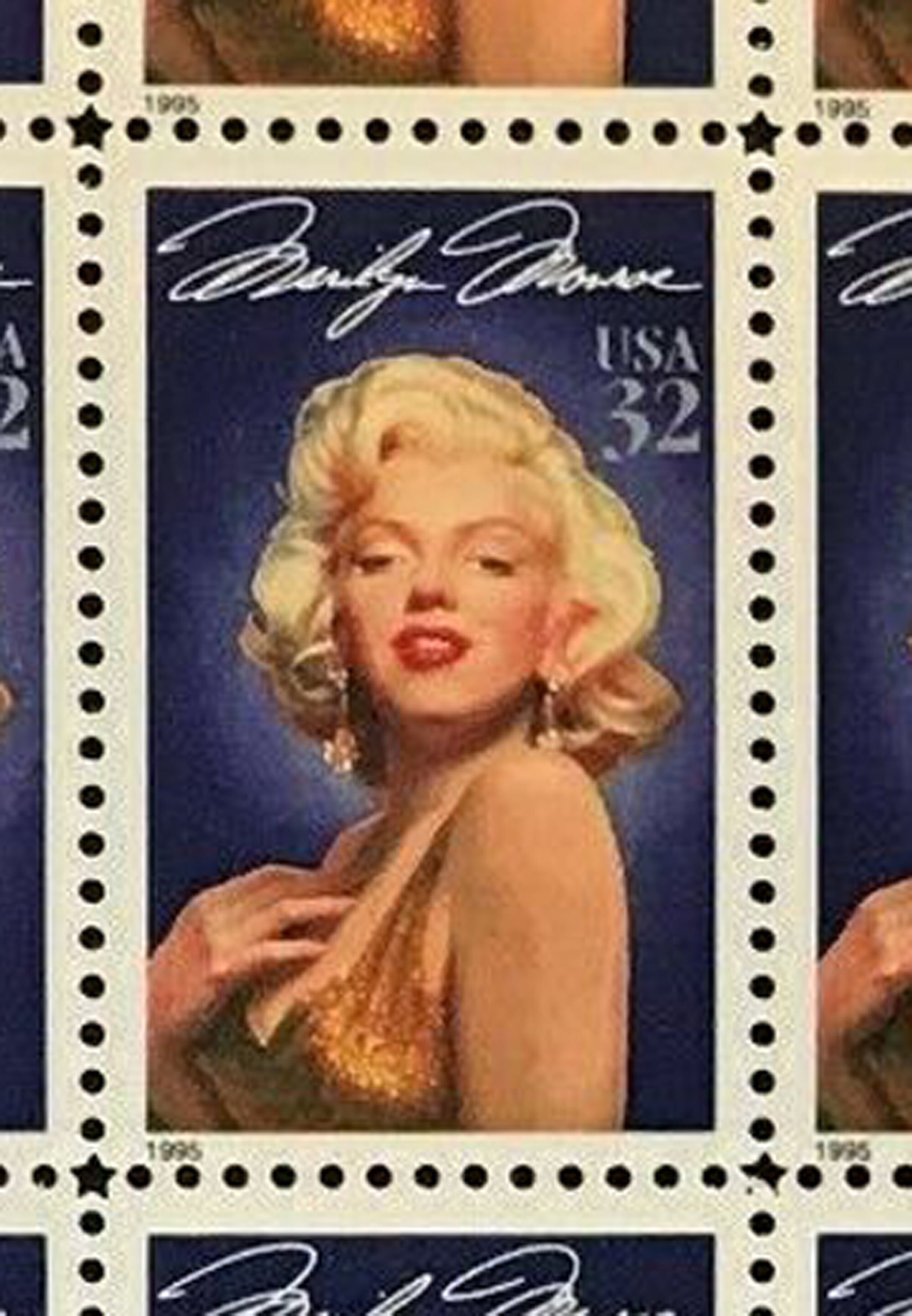 Marilyn Monroe of Twenty 32 Cent Postage Stamps Scott 2967 Etsy
