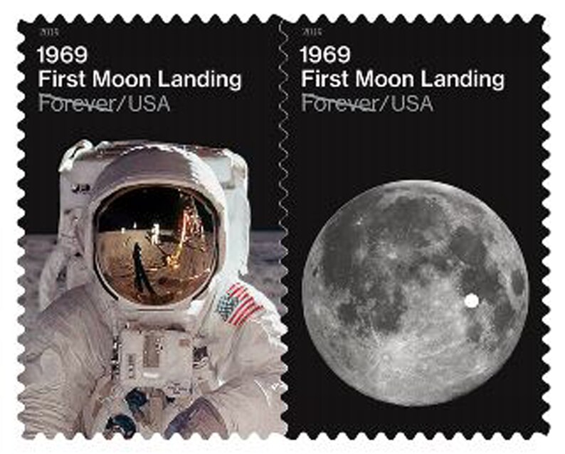 1969: First Moon Landing  Sheet of 24 Forever Postage Stamps image 0