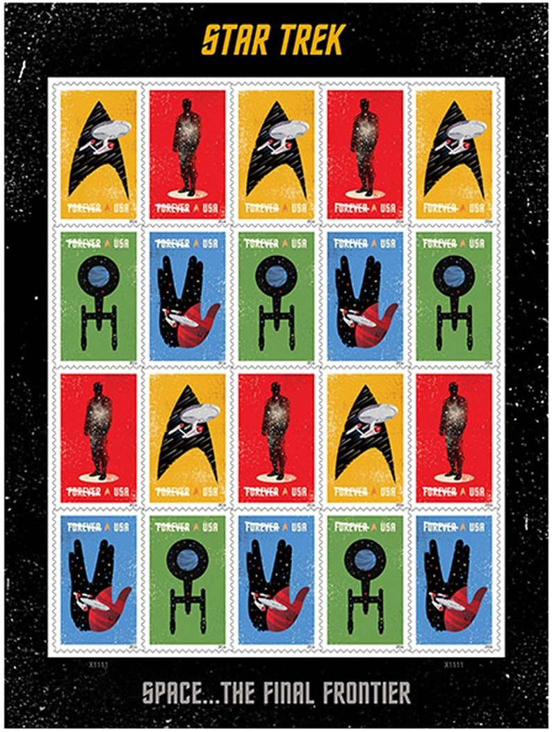 Star Trek Enterprise Classic TV Sheet of 20 Forever Postage Etsy