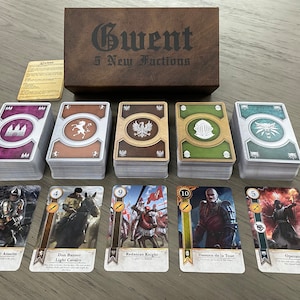 5 *NEW* Factions, 490 Cards, with Storage Box