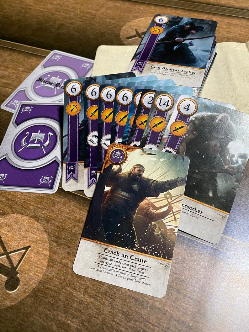 Gwent Cards Skellige Complete Deck Etsy