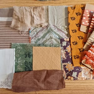 Textile Art Kit (Retro 1960-70s theme)