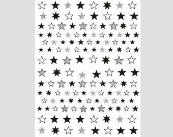 Star Nail Stickers | Nail Art Supplies | Nail Art Tools | Easy Application | Nail Art Supply | 3D Self Adhesive | Stickers